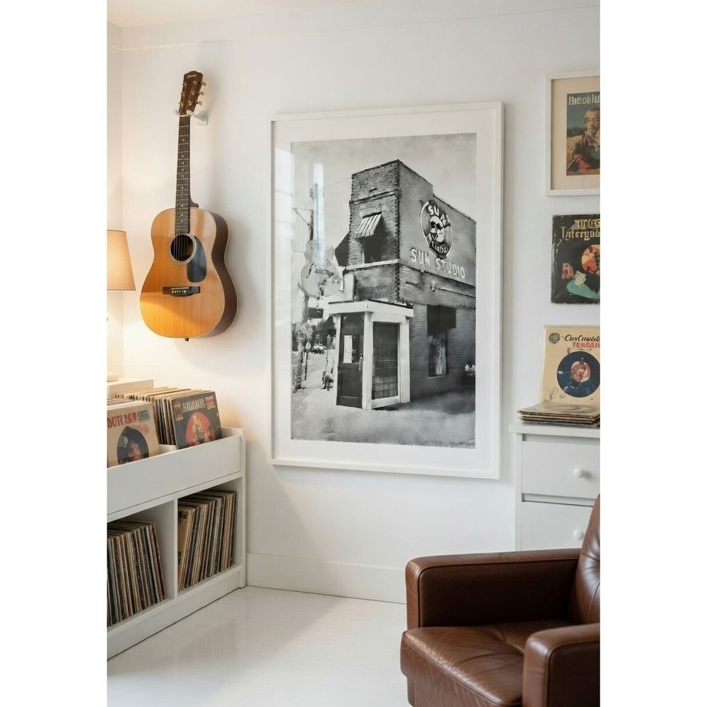 Memphis Sun Studio Photography Print – Tennessee Music Home Decor Size 8x10 - Picture 4 of 5